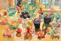 Large Diane Townsend Still Life Painting, 65W - Sold for $2,816 on 05-06-2023 (Lot 99).jpg